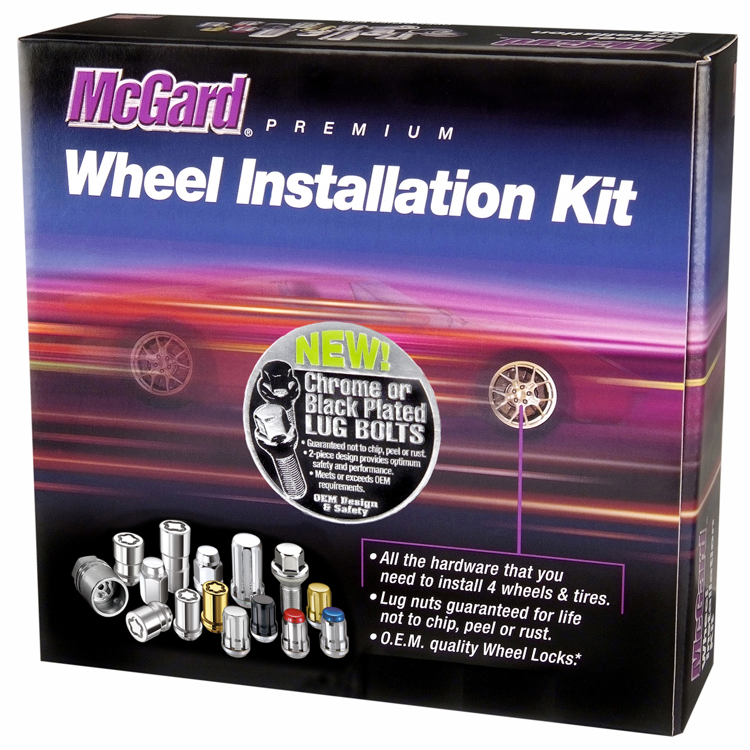 まか McGard 67205 Hex Lug Bolt Install Kit 5 Lug M14X1.5 Cone Seat 30.5