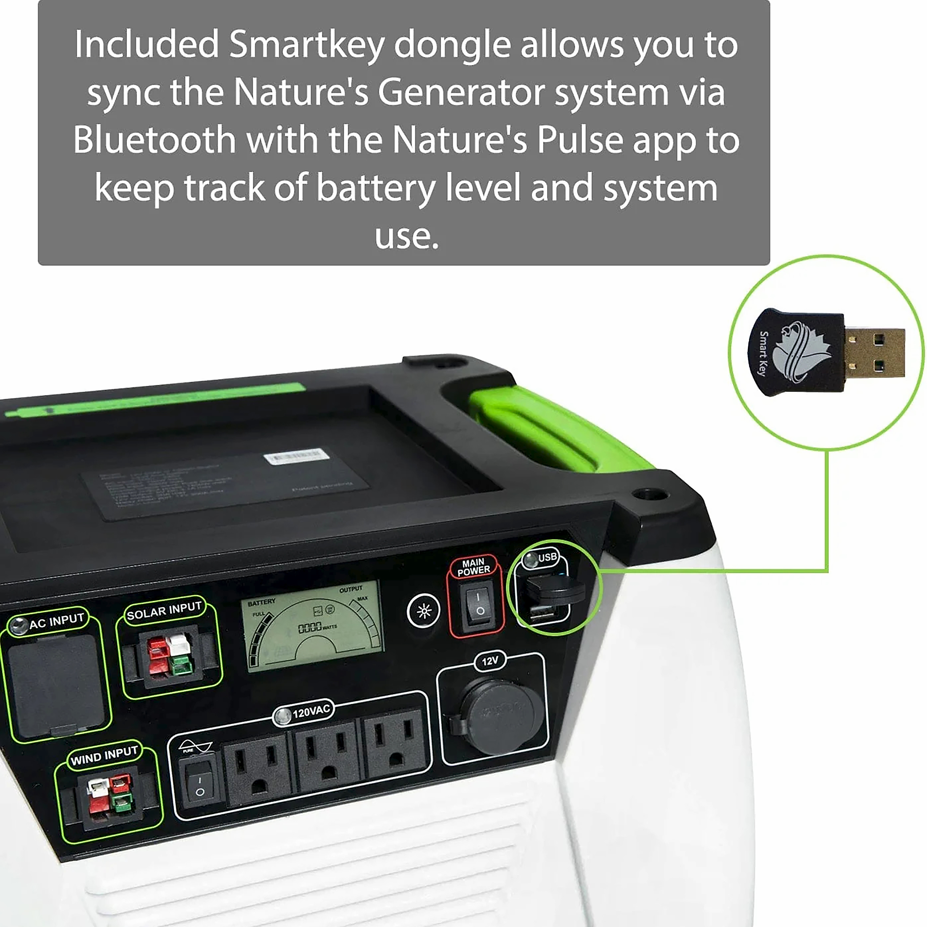 Nature's Generator Gold System 1800W Solar Generator with 100W Solar