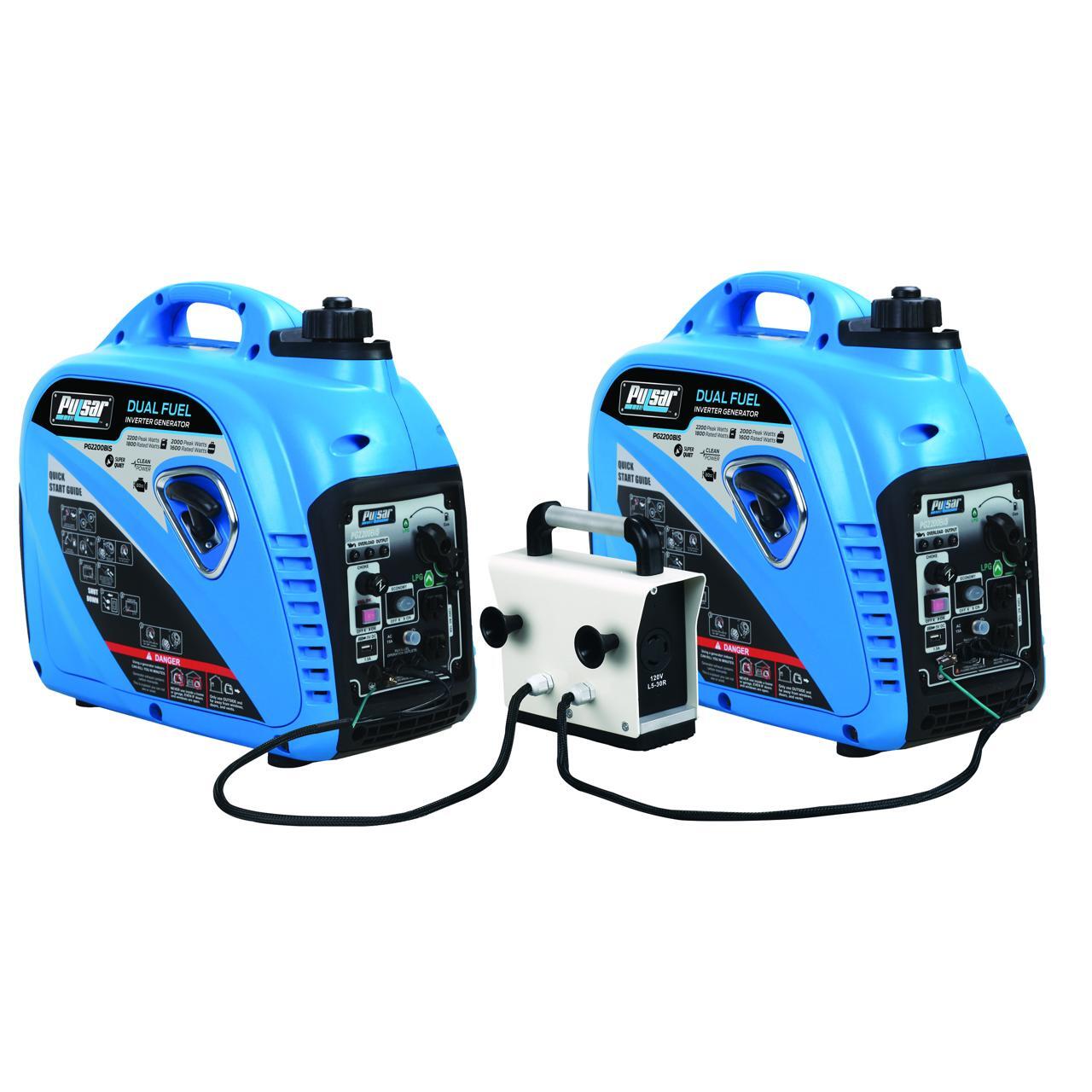 Pulsar 2,200W Portable Dual Fuel Quiet Inverter Generator with USB