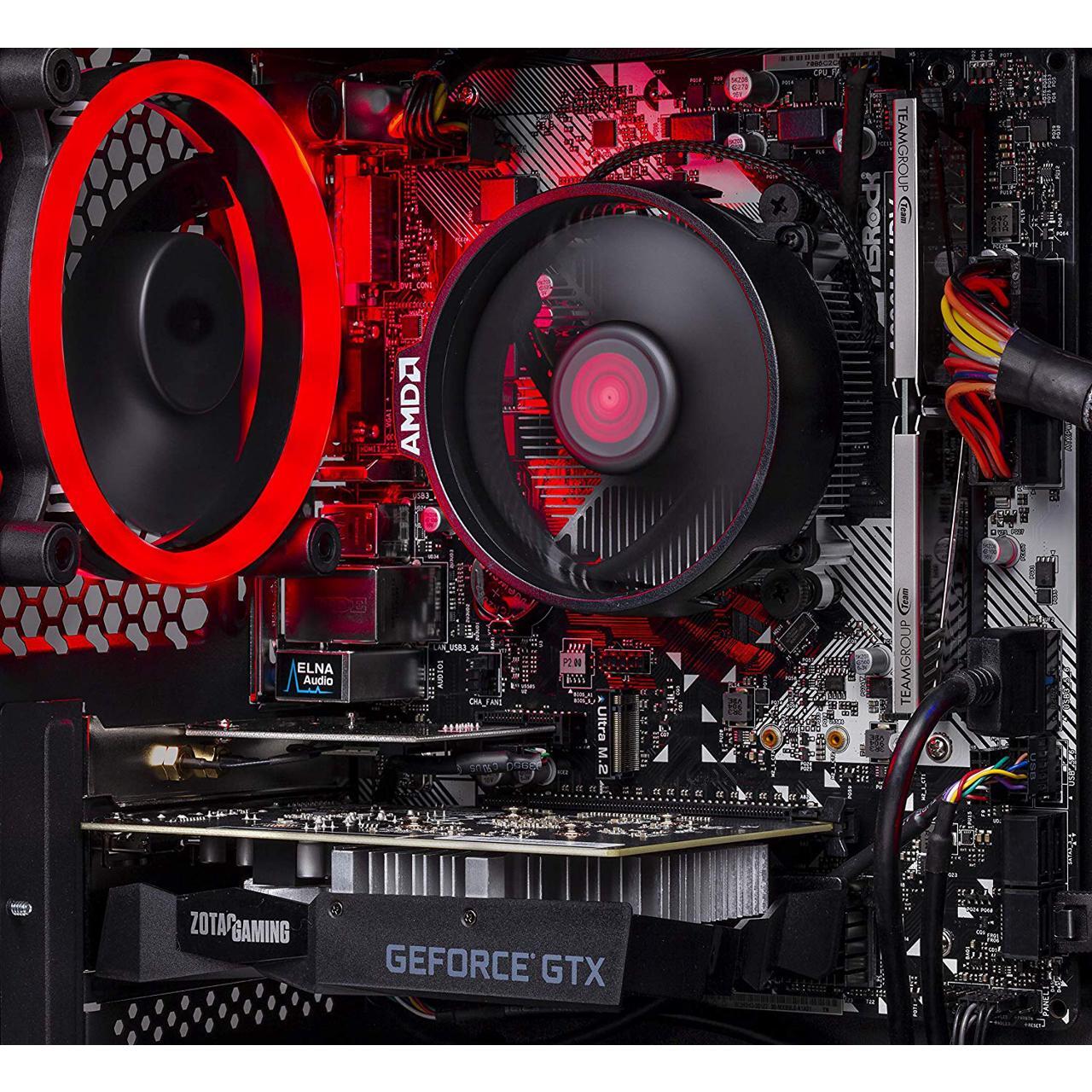 SkyTech Blaze II Gaming Computer PC Desktop Ryzen 5 2600 6Core 3.4