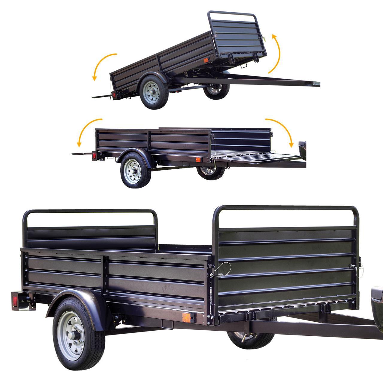 DK2 5ft x 7ft Multi Purpose Utility Trailer Kits Black Powder coated