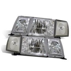 CG LEXUS LS-400 93-94 HEADLIGHT CHROME WITH SIDE MARKER LIGHT 02